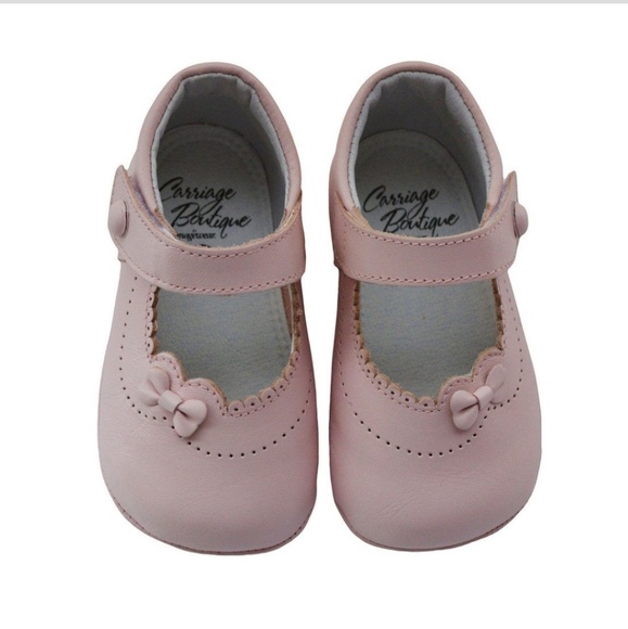 Carriage Boutique Baby Boys Leather Soft Sole Shoes w//Laces Leather